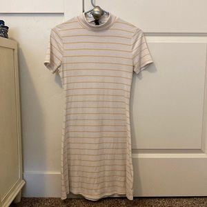 Forever 21 white and orange striped dress